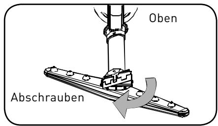 VALBERG VAL INT 12C45 BNS SC - - Oberen Sprüharm entfern: - 1