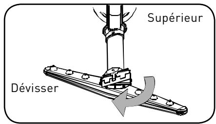 VALBERG VAL INT 12C45 BNS SC - - Enlevez le bras de vaporisateur supérieur : - 1