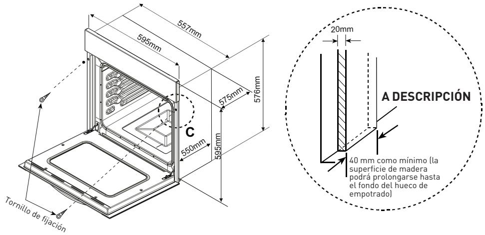 VALBERG VAL FM 64 P NVT - Instalación del horno empotrable - 2