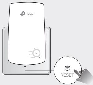TP-LINK TL-WA850RE - Q3. Comment réinitialiser le repêuteur? - 1