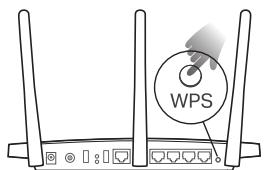 TP-LINK TL-WA850RE - Méthode 1: via le bouton WPS - 1