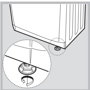 INDESIT EDPA 745 A1 ECO (EU) - Ausrichtung des Wäschetrockners - 2