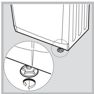 INDESIT EDPA 745 A1 ECO (EU) - Nivelamento daquina de secar roupa - 2