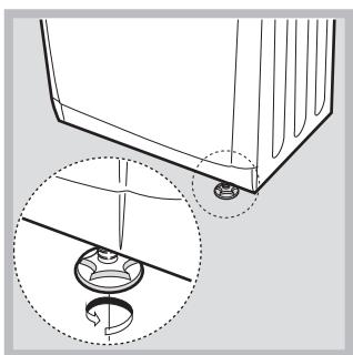 INDESIT EDPA 745 A1 ECO (EU) - Nivelación de la secadora - 2
