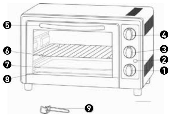 VALBERG VG-MF282S - Descripción de los elementos delorno - 1
