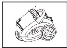 EXCELINE CYCLOFIRST03 - Den Staubbehälter entleeren - 1
