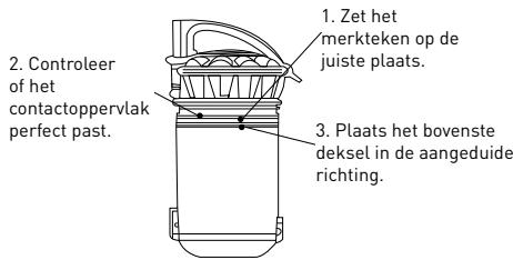 EXCELINE OPTICLEAN02 - Installatie van het stofreservoir op het subsysteme - 2