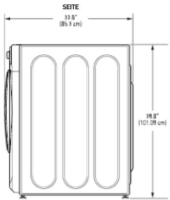 BELLAVITA LF 1214 A+++ WMIC - AUSSENABMESSAGENGEN - 2