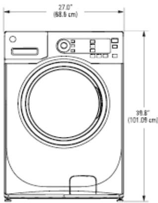 BELLAVITA LF 1214 A+++ WMIC - AUSSENABMESSAGENGEN - 1