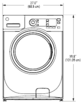 BELLAVITA LF 1214 A+++ WMIC - DIMENSIONES BRUTAS - 1