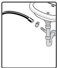 BELLAVITA LF 1209 A++ WVET - Aansluiting van de waterafvoerslang - 1