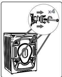 BELLAVITA LF 1209 A++ WVET - Entfern der Sicherheitsschrauben - 3
