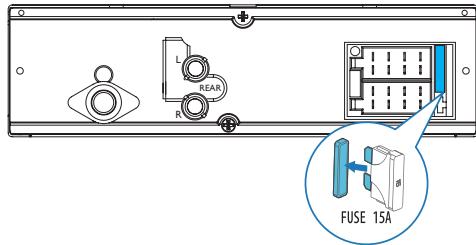 PHILIPS CE233 - Remplacement du fusible. - 1