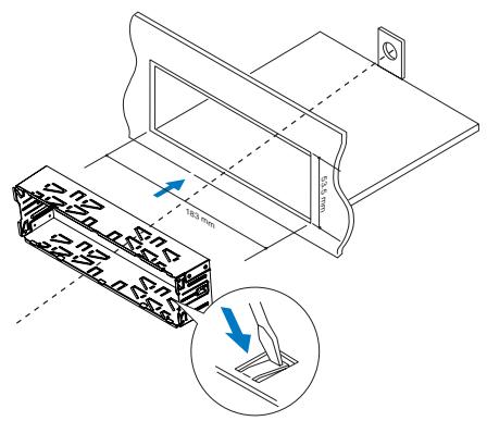 PHILIPS CE233 - Fixation dans le tableau de bord - 3