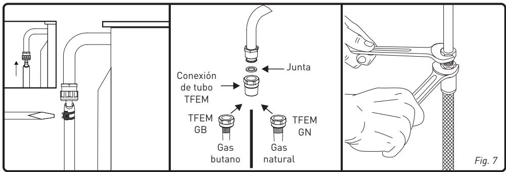 VALBERG CG 5060 4CM K VET - Conexión de gas butano (G30) – propano (G31) - 1