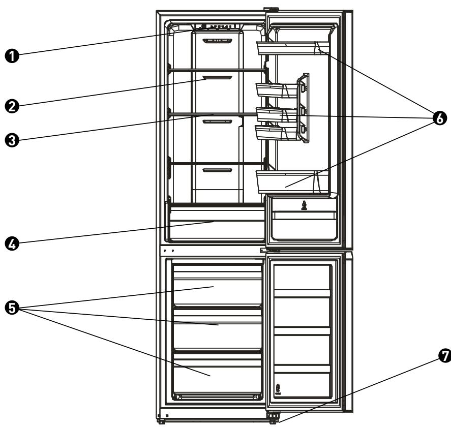 VALBERG CBV 271 A+ D XSIC - Description du réfrigérateur - 1