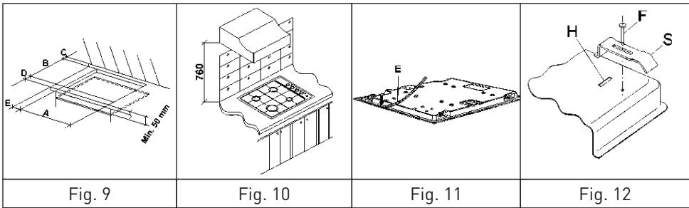 HIGH ONE TGA 4 K SIST - Fixation de la table de cuisson - 1