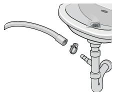 BELLAVITA WD 1275 WVET - Branchement de la vidange - 1