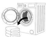 BELLAVITA WD 1275 WVET - Chargement du linge dans le lave-linge - 1