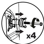 BELLAVITA WD 1496 WVET - Die Transport-Sicherungsschrauben entfernen - 4
