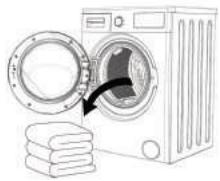 BELLAVITA WD 1496 WVET - Chargement du linge dans le lave linge - 1