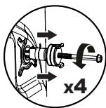 BELLAVITA WD 1496 WVET - Retrait des vis de bridage transport - 4