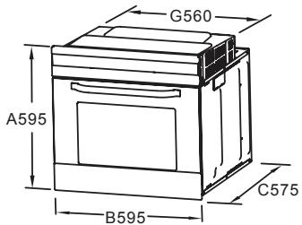 VALBERG FM 70 P X MISC - Installation du four dans le meuble de cuisine - 1