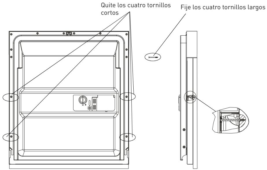 VALBERG INT 12C45 A++ WK - Dimensiones e instalacion del panel delantero - 4