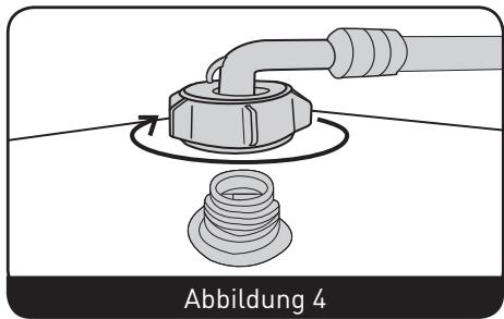 BELLAVITA WF 1407 A+++ WMIC - Installieren des Zulaufschlauchs (Abbildung 4) - 1