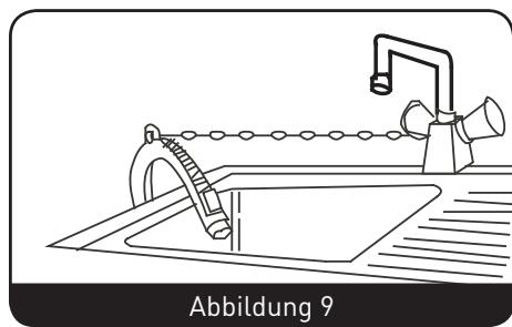 BELLAVITA WF 1407 A+++ WMIC - Positionierung des Ablaufschlauchs - 5