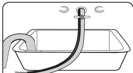 BELLAVITA WF 1407 A+++ WMIC - De afvoerslang positioneren - 1