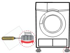BELLAVITA DF 7 C B WMIC - Das Gerät waagerecht stellen - 1