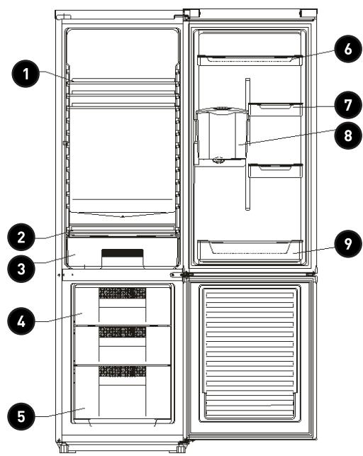 VALBERG CB 244 A+ WD WMEC - Descripción general del frigorífico - 1