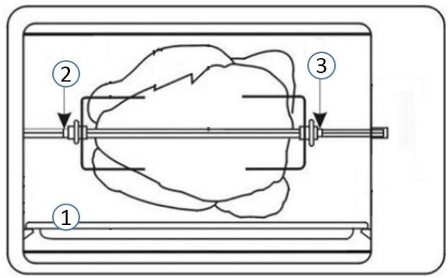 TELEFUNKEN MO21-SFE - Botón de selección de la función de circulación de aire y/o asador - 6