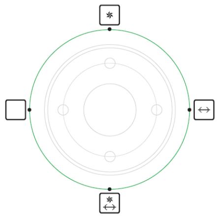 TELEFUNKEN MO21-SFE - Keuzeknop hetelucht- en/of draaispitfunctie - 1