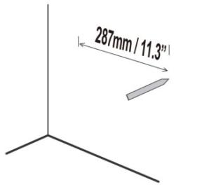 SCHNEIDER SC100SND - Fixation de la barre de son au mur - 1
