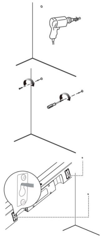 SCHNEIDER SC100SND - Wall mounting the sound bar - 4