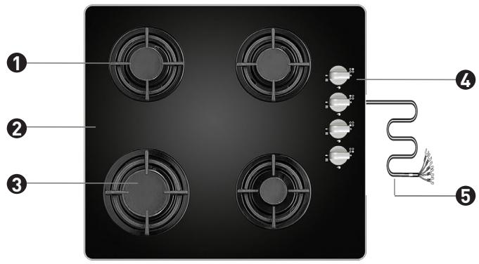 VALBERG GGH 4 IC SIC BE - Beschrijving van het toestel - 1