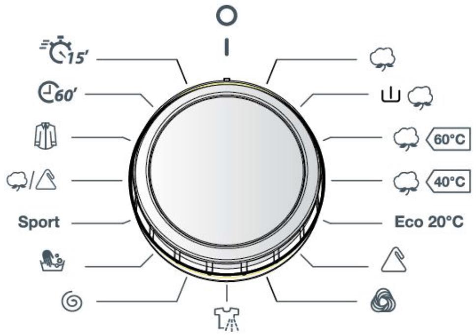 BELLAVITA WMF 1006 A++ WVET - Boutondeprogramme - 1