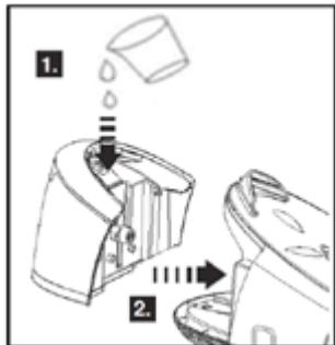 TELEFUNKEN HCCV11 - Utiliser votre appareil Remplissage du réservoir - 1