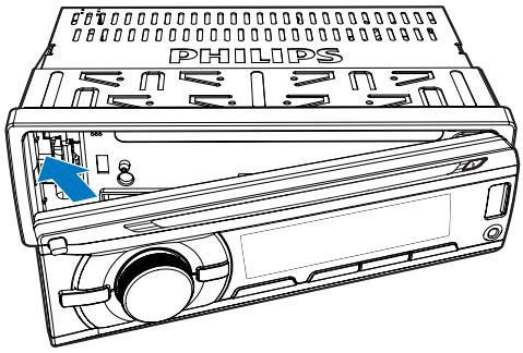 PHILIPS CEM2200/19 - Fixation du panneau avant - 2