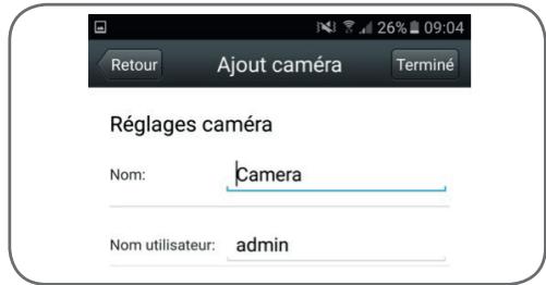 AVIDSEN FIXE EXTERIEURE WIFI HD - - CONFIGURATIE VAN DE CAMERA EN TOEVOEGEN IN DE TOEPASSING - 9