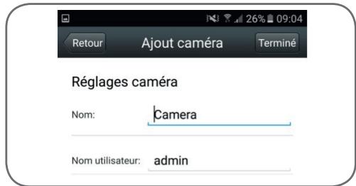 AVIDSEN FIXE EXTERIEURE WIFI HD - - CONFIGURATION DE LA CAMERA ET AJOUT DANS L'APPLICATION - 8