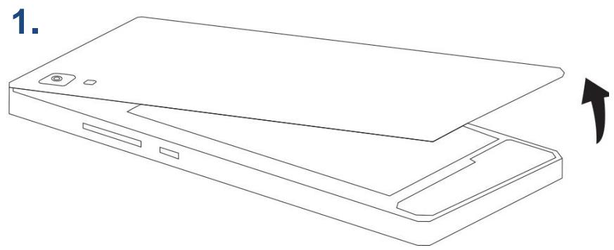 ECHO Power 3G - Inserting the SIM cards - 1