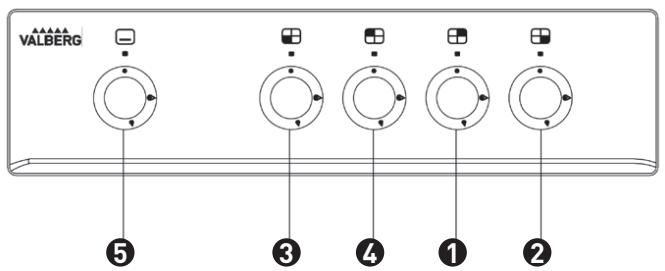 VALBERG CG 5060 4CM S EUT - Panel de control - 2