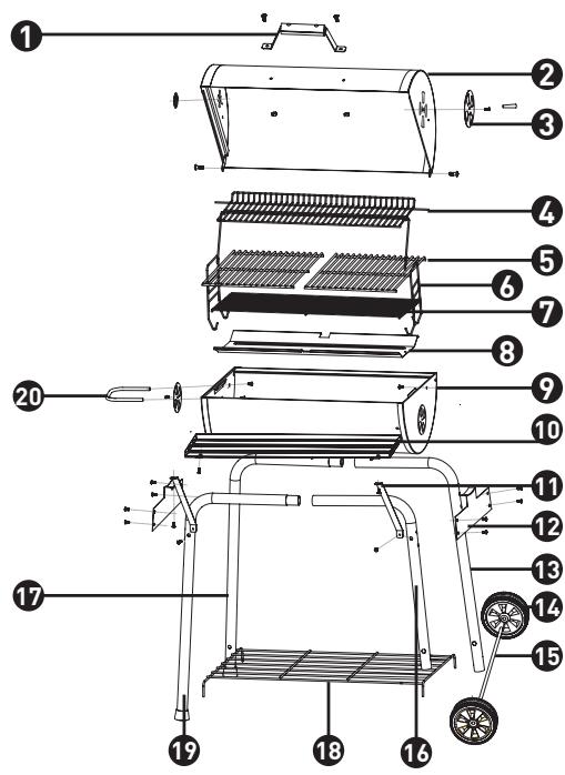 COSYLIFE CL-5940P4C2 - Beschrijving van het toestel - 1