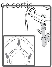 HIGH ONE WM 805 A++ WVET - Branchement du tuyau d'évacuation d'eau - 2