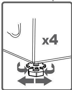 BELLAVITA WM 1207 A++ WVET - Réglage des pieds - 2
