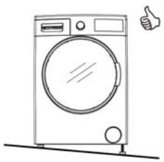 BELLAVITA WDF 1486 A WVET - Mise en place du lave linge et réglage des pieds - 2