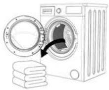 BELLAVITA WDF 1486 A WVET - Chargement du linge dans le lave linge - 1